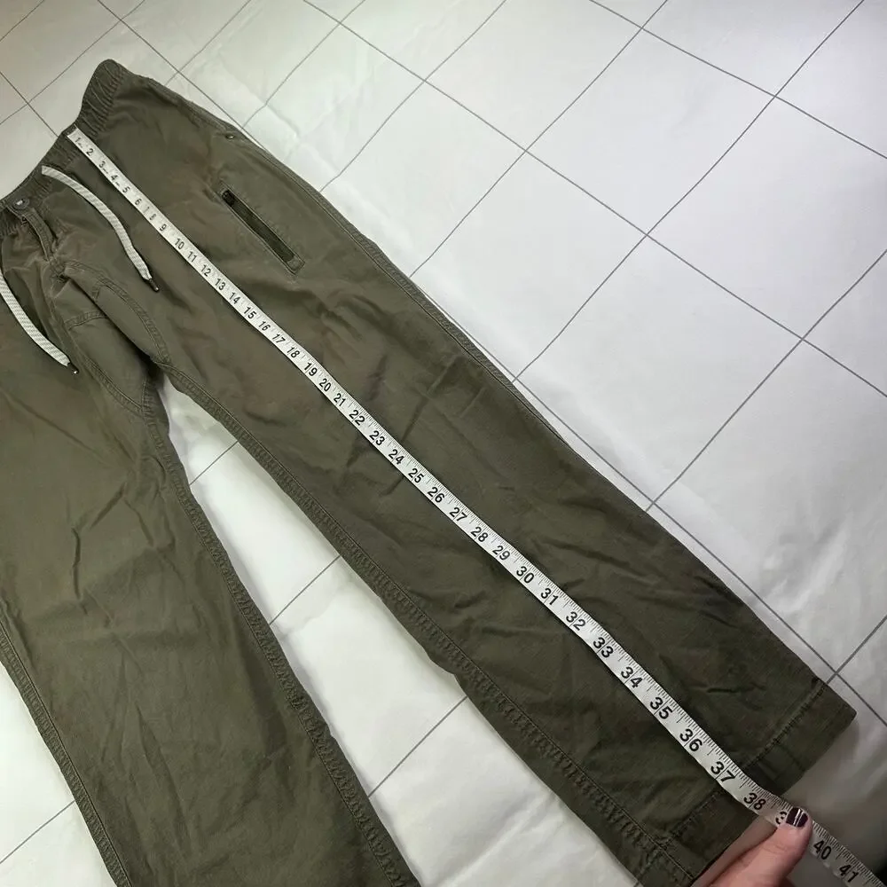 Vuori Olive Green Ripstop Drawstring Pants